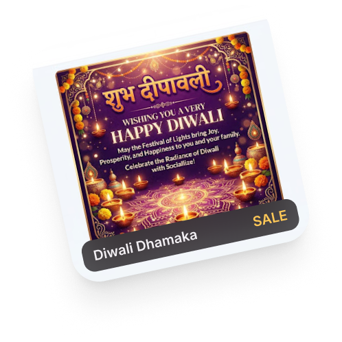 Diwali Dhamaka sale poster