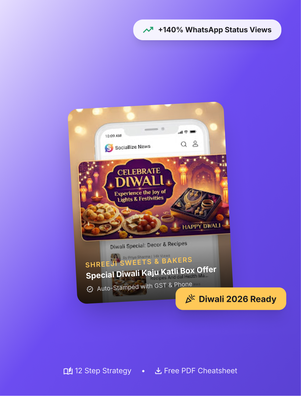 Diwali offer poster made with Sociallize
