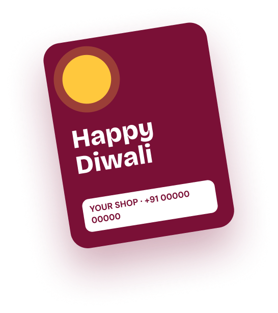 Happy Diwali festival poster