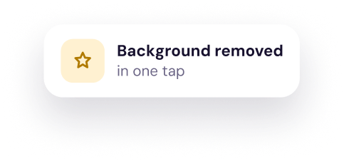 Background removed in one tap